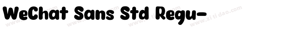 WeChat Sans Std Regu字体转换